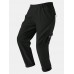 Men Solid Color Utility Pocket Street Elastic Waist Casual Cargo Pants