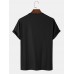 Mens Ethnic Pattern Crew Neck Casual Short Sleeve T  Shirts